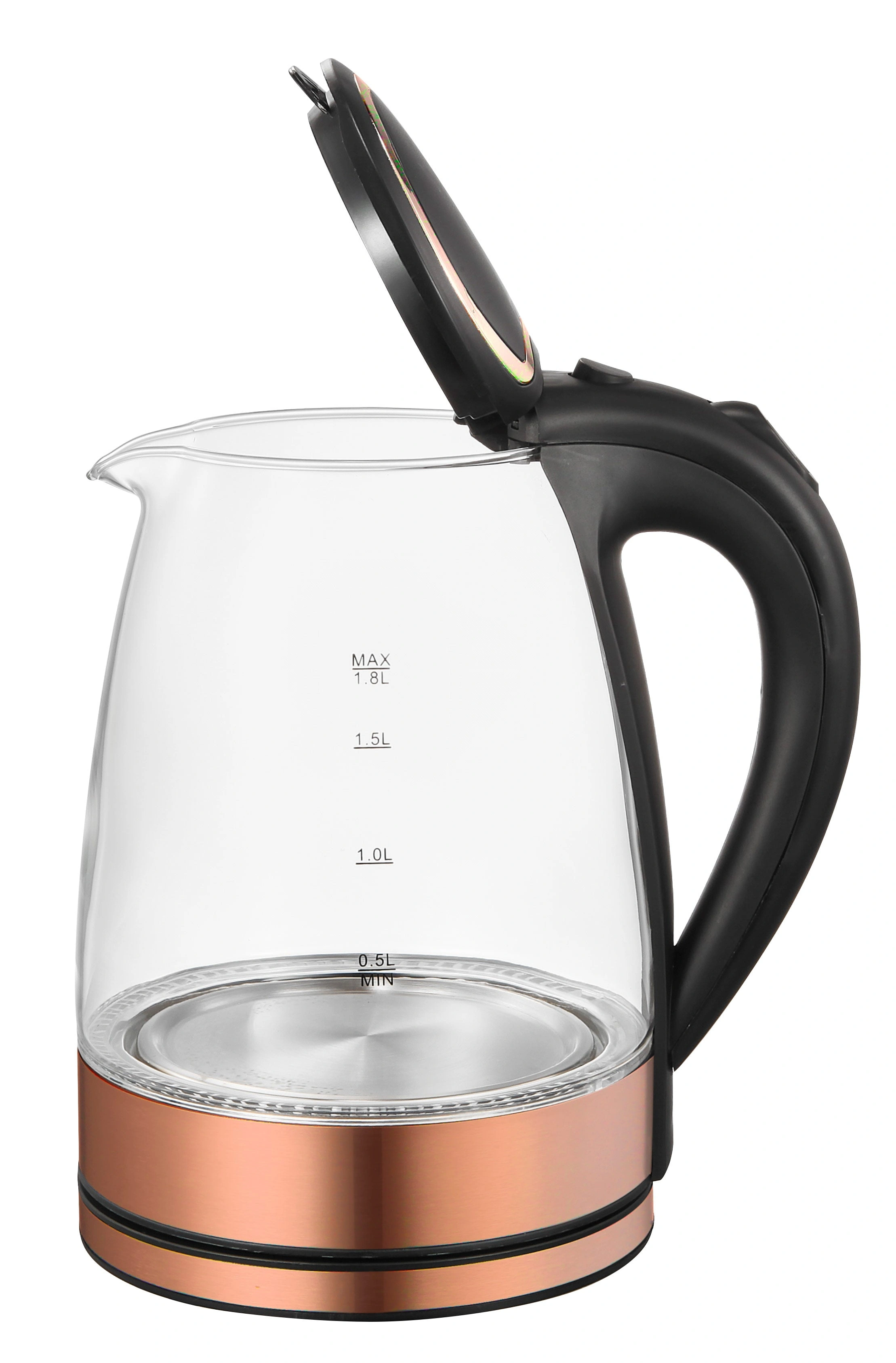 1.8L Copper Glass Kettle